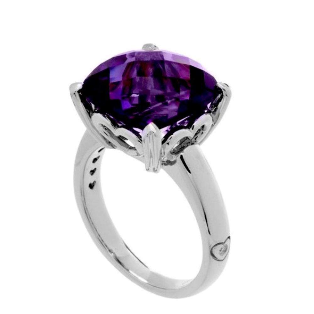 Cushion Cut Amethyst ring